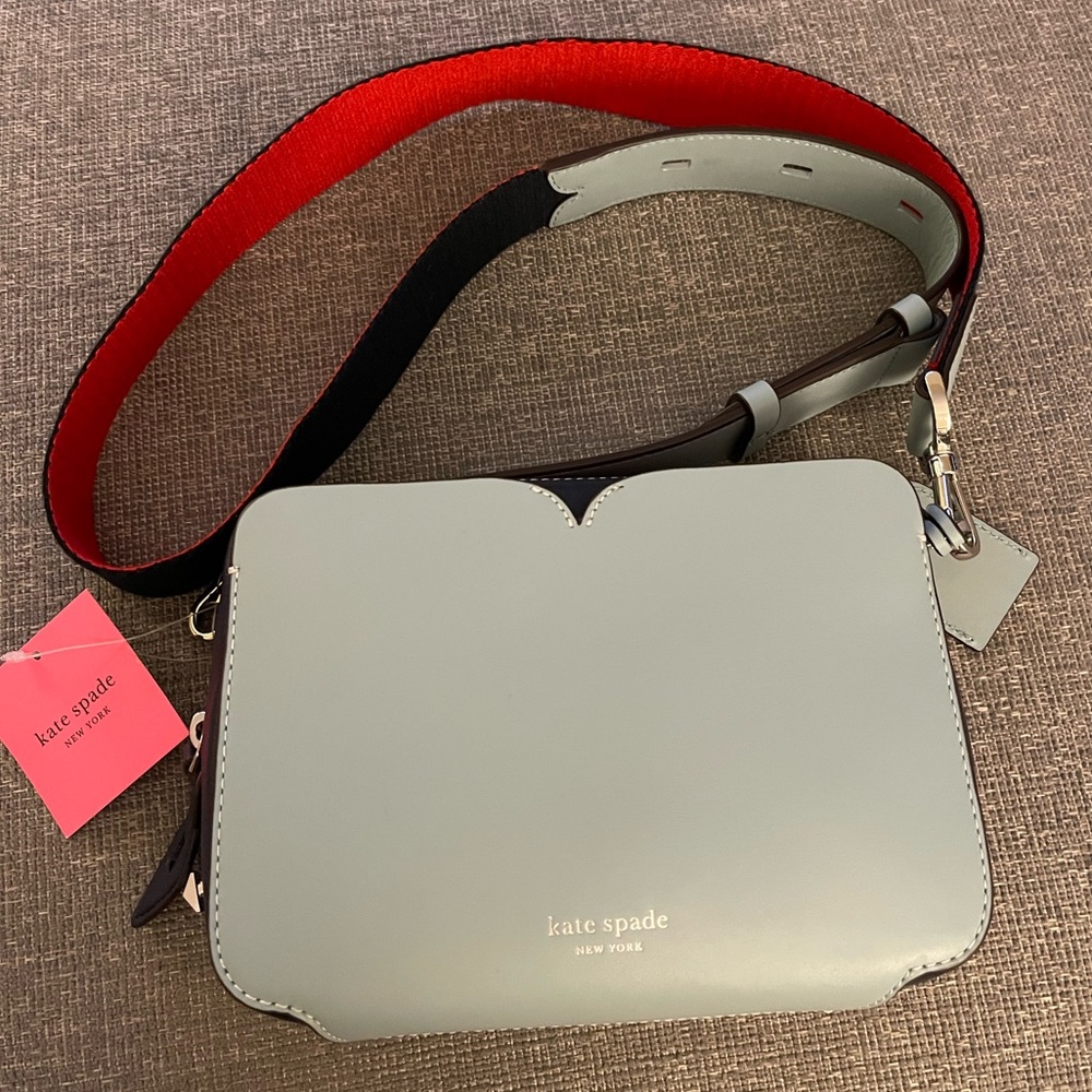 Kate Spade crossbody camera purse (blue and red)